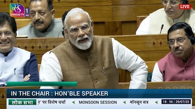 PM Modi in lok sabha on operation sindoor (Screengrab)