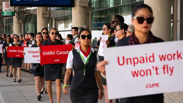 Air Canada grounds flights as flight attendants go on strike Air Canada grounds flights as flight attendants go on strike