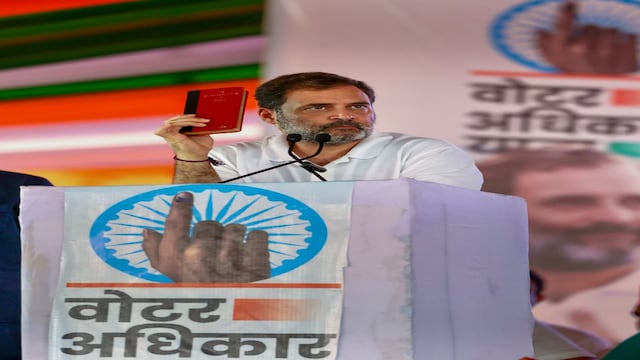 Rahul Gandhi, Adhikar Yatra voter Rahul Gandhi, Adhikar Yatra voter