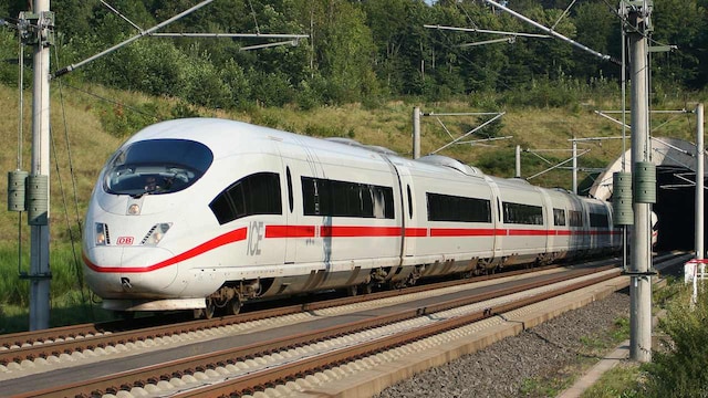 No 4. Train name: DB Intercity-Express 3 (ICE 3) | Country: Germany | Top speed: 330 km per hour | The ICE 3, developed by Siemens and Bombardier, has been in service since 2000 under Deutsche Bahn. Known for comfort and efficiency, it serves domestic German routes as well as international connections to neighbouring European countries. No 4. Train name: DB Intercity-Express 3 (ICE 3) | Country: Germany | Top speed: 330 km per hour | The ICE 3, developed by Siemens and Bombardier, has been in service since 2000 under Deutsche Bahn. Known for comfort and efficiency, it serves domestic German routes as well as international connections to neighbouring European countries.