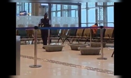 Lucknow Airport Terminal 3 Roof Leaks Amid Heavy Rain