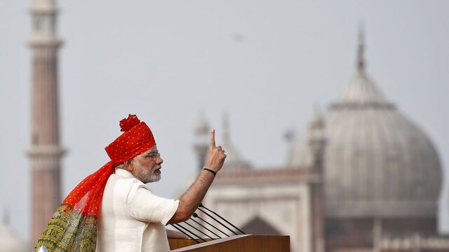 Independence Day 2025: PM Modi wears bright orange Rajasthani turban ...