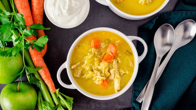 No 6. Dish: Mulligatawny Soup | Origin: British Colonial Era | Mulligatawny, which translates to "pepper water" in Tamil, is a rich mixture of rice, meat, and rasam. It was created by colonial cooks to accommodate British palates, transforming South Indian flavours into a filling soup starter. No 6. Dish: Mulligatawny Soup | Origin: British Colonial Era | Mulligatawny, which translates to "pepper water" in Tamil, is a rich mixture of rice, meat, and rasam. It was created by colonial cooks to accommodate British palates, transforming South Indian flavours into a filling soup starter.