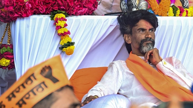 Mumbai: the activist Manoj Jarange Patil during his unlimited hunger strike demanding the reservation of Maratha, in Azad Maidan, in Mumbai, Friday August 29, 2025. (Photo PTI) (PTI08_29_2025_000503a) Mumbai: the activist Manoj Jarange Patil during his unlimited hunger strike demanding the reservation of Maratha, in Azad Maidan, in Mumbai, Friday August 29, 2025. (Photo PTI) (PTI08_29_2025_000503a)