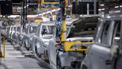Jaguar Land Rover's automobile plant in Nitra, Slovakia. Photographer: Akos Stiller/Bloomberg