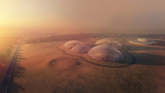 No 5. The Mars Science City | Country: United Arab Emirates | The Mars Science City is a prototype of a potential human settlement on Mars, built in the deserts of the UAE. It includes research labs, domes replicating Martian conditions, and facilities to test life-support systems for future space missions. The project combines architecture, space science, and sustainability in one ground-breaking initiative. (Image: Bjarke Ingels Group/CNN) No 5. The Mars Science City | Country: United Arab Emirates | The Mars Science City is a prototype of a potential human settlement on Mars, built in the deserts of the UAE. It includes research labs, domes replicating Martian conditions, and facilities to test life-support systems for future space missions. The project combines architecture, space science, and sustainability in one ground-breaking initiative. (Image: Bjarke Ingels Group/CNN)