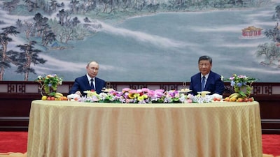 Chinese President Xi Jinping held a bilateral meeting with his Russian counterpart Vladimir Putin in Beijing. (AP)