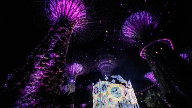 No 2. Supertree Grove | Country: Singapore | Supertree Grove in Singapore’s Gardens by the Bay features towering vertical gardens that are both artistic and functional. These tree-like structures generate solar power, collect rainwater, and help regulate temperature, showcasing sustainability through design. The grove blends technology, ecology, and aesthetics to stunning effect. (Image: Reuters) No 2. Supertree Grove | Country: Singapore | Supertree Grove in Singapore’s Gardens by the Bay features towering vertical gardens that are both artistic and functional. These tree-like structures generate solar power, collect rainwater, and help regulate temperature, showcasing sustainability through design. The grove blends technology, ecology, and aesthetics to stunning effect. (Image: Reuters)