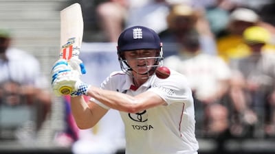 Cricket - The Ashes - Australia v England - First Test - Perth Stadium, Perth, Australia - November 21, 2025 England's Harry Brook in action REUTERS/Asanka Brendon Ratnayake