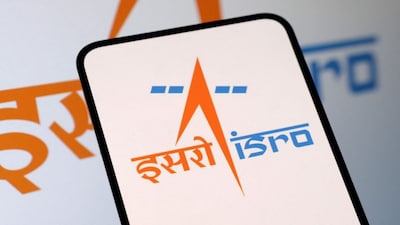 ISRO logo is seen in this illustration taken, March 10, 2025. REUTERS/Dado Ruvic/Illustration