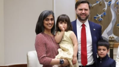 JD Vance and Usha Vance./image CNBCTV18.com file