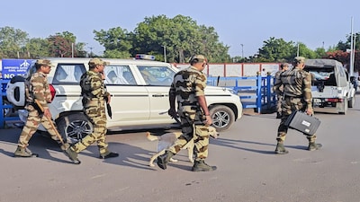 File photo | Jodhpur: Security personnel keep vigil amid high alert following a blast near Delhi's Red Fort metro station on Monday, at Jodhpur airport, Tuesday, Nov. 11, 2025. (PTI Photo) (PTI11_11_2025_000249B)