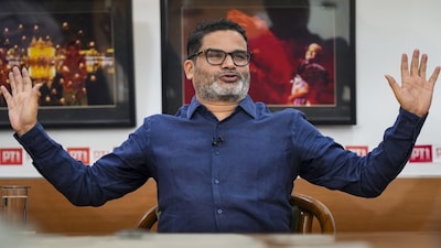 **EDS: FILE IMAGE** New Delhi: In this Friday, April 5, 2024 file photo, Political strategist-turned-activist Prashant Kishor during an interview with PTI, in New Delhi. The former poll strategist's Jan Suraaj Party (JSP), dubbed the 'X factor' in the Bihar election, failed to open its account in the 243-member assembly, despite contesting in 238 seats. (PTI Photo/Gurinder Osan) (PTI11_14_2025_000470B)