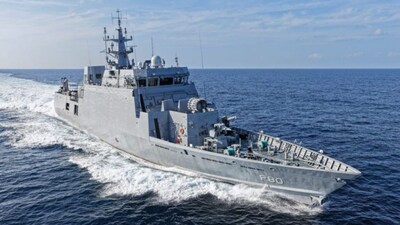 Indian Navy commissions indigenous anti-submarine warfare vessel INS Mahe. (Photo: X/@indiannavy)