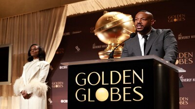 Actor Marlon Wayans announces the nominations for the 83rd Golden Globe Awards next to actor Skye P. Marshall in Beverly Hills, California, U.S., December 8, 2025. REUTERS/Mario Anzuoni
