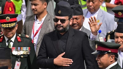 Balendra Shah, 35, a former rapper and composer who currently serves as the mayor of Kathmandu,popularly known as Balen, attends Indra Jatra festival at Kathmandu Durbar Square in Kathmandu, Nepal, September 6, 2025. REUTERS