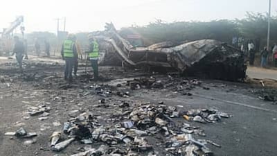 Karnataka accident (photo: Siddaramaiah Twitter)