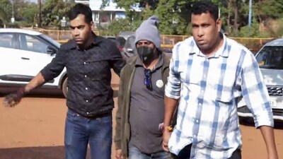 Goa: Police officials arrest the fifth suspect in nightclub fire case, at Anjuna Police Station, in Goa, Tuesday, Dec. 9, 2025. (PTI Photo)