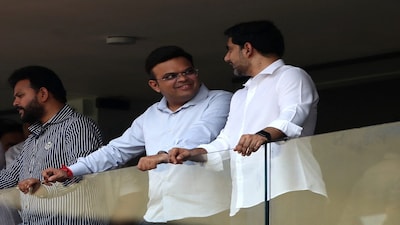 Cricket - Indian Premier League - IPL - Delhi Capitals v Sunrisers Hyderabad - Dr YS Rajasekhara Reddy ACA-VDCA Cricket Stadium, Visakhapatnam, India - March 30, 2025 ICC chairman Jay Shah in the stands before the match REUTERS/Stringer