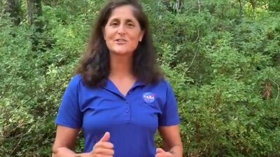 Sunita Williams. /Imahe X@astro suni