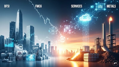 FIIs Shift Gears in Dec 2025: Services, Metals See Inflows, BFSI Bleeds