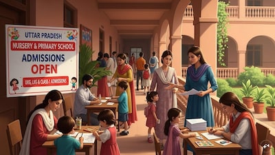 UP school admissions./ Image AI generated