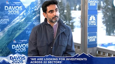 Andhra Pradesh IT and HRD Minister Nara Lokesh at World Economic Forum (WEF) Summit 2026 in Davos. (Screengrab) 