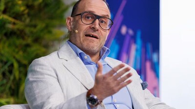 Marc Metrick CEO, Saks, speaks at the 2023 Milken Institute Global Conference in Beverly Hills, California, U.S., May 3, 2023. REUTERS