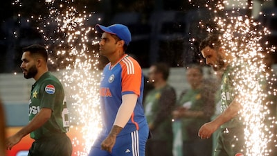 Cricket - Asia Cup - Final - India v Pakistan - Dubai International Cricket Stadium, Dubai, United Arab Emirates - September 28, 2025 India's Suryakumar Yadav walks out before the match REUTERS/Satish Kumar