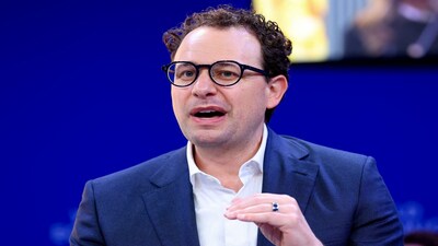 CEO and Co-Founder of Anthropic Dario Amodei speaks during the 56th annual World Economic Forum (WEF) meeting in Davos, Switzerland, January 20, 2026. REUTERS/Denis Balibouse