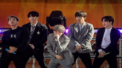 FILE PHOTO: Members of K-Pop band, BTS perform on ABC's 'Good Morning America' show in Central Park in New York City, U.S., May 15, 2019. REUTERS/Brendan McDermid/File Photo