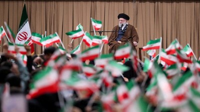 FILE PHOTO: Iran's Supreme Leader Ayatollah Ali Khamenei attends a meeting with students in Tehran, Iran, November 3, 2025. Office of the Iranian Supreme Leader/WANA (West Asia News Agency)/Handout via REUTERS ATTENTION EDITORS - THIS PICTURE WAS PROVIDED BY A THIRD PARTY./File Photo