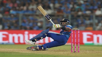 Cricket - ICC Men's T20 World Cup 2026 - Group A - India v United States - Wankhede Stadium, Mumbai, India - February 7, 2026 India's Suryakumar Yadav in action REUTERS/Francis Mascarenhas