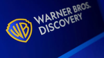 FILE PHOTO: Warner Bros Discovery logo is seen in this illustration taken December 5, 2025. REUTERS/Dado Ruvic/Illustration/File Photo