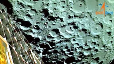 Chandrayaan landing./Image credit X@isro