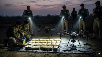 पाकिस्तान ड्रोन से ₹40 करोड़ की हेरोइन गिराई, BSF ने सीमा पर जब्त की.