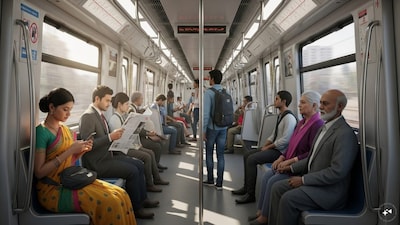 Delhi Metro (Image: AI image)