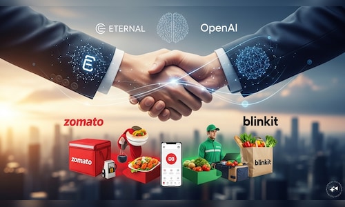 Eternal partners with OpenAI to power AI across Zomato, Blinkit ecosystem – CNBC TV18 Eternal partners with OpenAI to power AI across Zomato, Blinkit ecosystem – CNBC TV18
