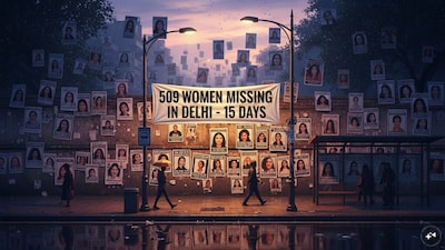 509 women and girls are missing in Delhi in first 15 days of 2026./ (Image AI generated)