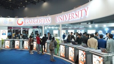 Galgotias University at India AI Impact Summit Expo (Photo: X/@GalgotiasGU) 