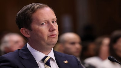 White House Presidential Personnel Office Director Sergio Gor, U.S. President Donald Trump's nominee to be ambassador to India, testifies before a Senate Foreign Relations Committee hearing on nominations on Capitol Hill in Washington, D.C., U.S., September 11, 2025. REUTERS/Jonathan Ernst