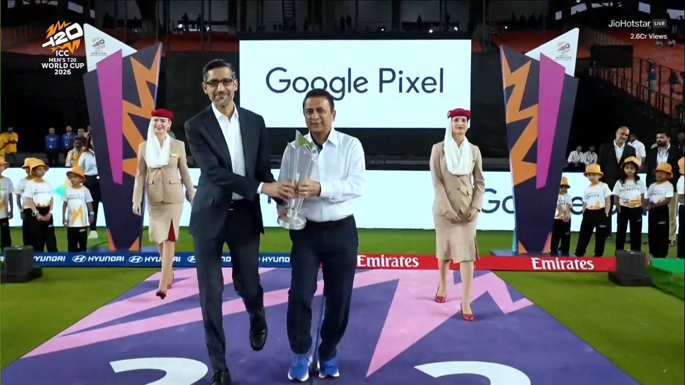 Sunil Gavaskar was a big idol for me: Google CEO Sundar Pichai in T20 World Cup commentary box