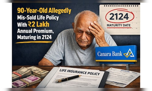 90-year-old allegedly mis-sold life policy with ₹2 lakh annual premium, maturing in 2124; Canara Bank responds