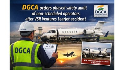 VSR वेंचर्स Learjet दुर्घटना के बाद DGCA ने चार्टर ऑपरेटरों का सुरक्षा ऑडिट शुरू किया.