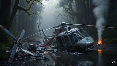 झारखंड के चतरा में एयर एम्बुलेंस दुर्घटनाग्रस्त, 7 लोग थे सवार.