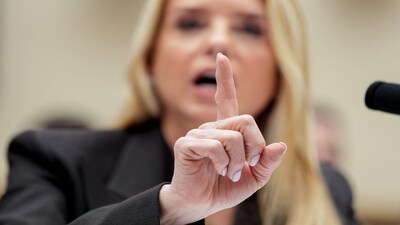 U.S. Attorney General Pam Bondi gestures while testifying before a House Judiciary Committee hearing on oversight of the Justice Department, on Capitol Hill in Washington, D.C., U.S., February 11, 2026. REUTERS/Kent Nishimura