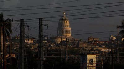 The National Capitol of Cuba rises amid the city skyline after power outage brought its national electrical grid collapse, , triggering a nationwide blackout and leaving roughly 10-11 million people without electricity. (Image Reuters)