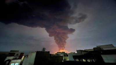 US-Israel Attack Iran LIVE Updates: Smoke rises following an explosion, amid the US-Israeli conflict with Iran, in Tehran on March 7, 2026. (Image: Reuters)