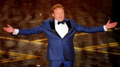 Host Conan O'Brien speaks onstage during the Oscars show at the 98th Academy Awards in Hollywood, Los Angeles, California, U.S., March 15, 2026. REUTERS/Mike Blake     TPX IMAGES OF THE DAY