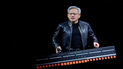 NVIDIA CEO Jensen Huang speaks at the NVIDIA GTC global AI conference in San Jose, California, U.S. March 16, 2026.  REUTERS/Fred Greaves